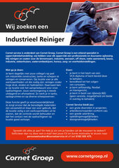 Cornet Service Web vacature - Industrieel Reiniger